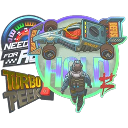 Auto Racing Sticker Collection